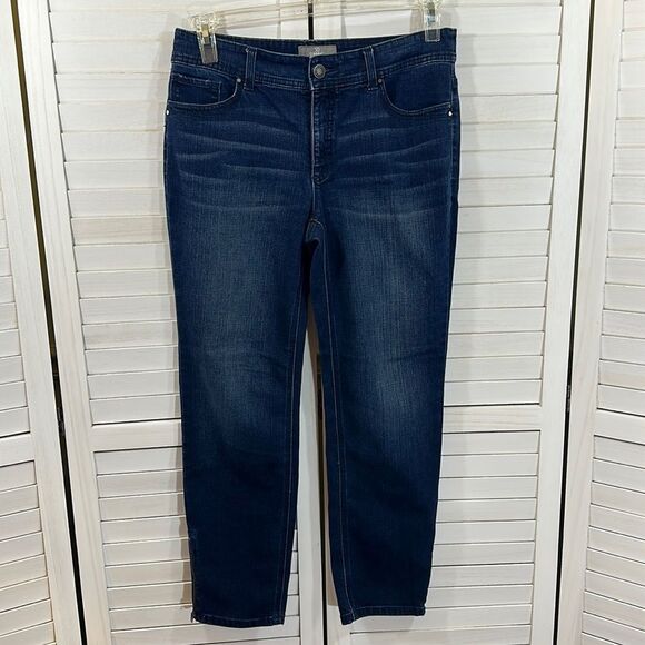 Chico's Jeans Size 0.5 (6) So-Slimming Stretch Denim Mid Rise - Picture 2 of 14